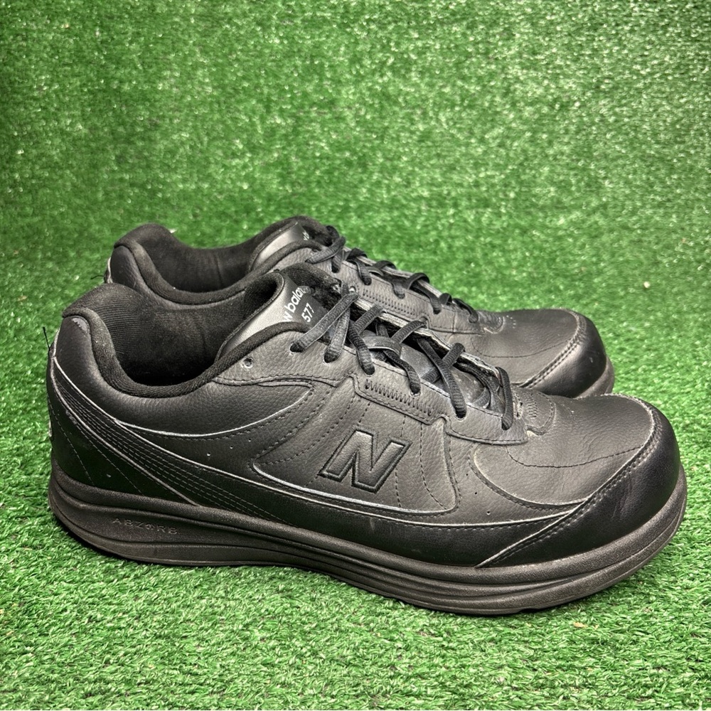 New Balance 577 Walking Shoes‎ Sneakers Mens Size 13 4E Extra Wide Black Leather